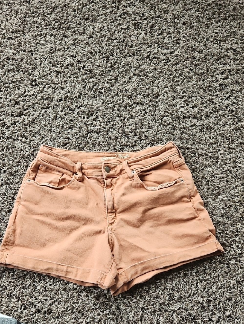 Universal Thread Coral Jean Shorts Women’s Size 10 Mid Rise
